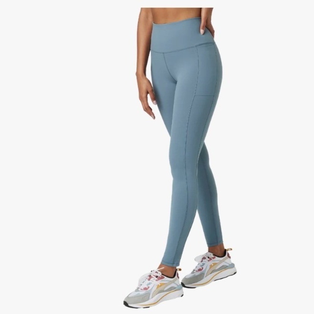 Vuori Studio Pocket Leggings‎ Blue High Rise Yoga Pants Small